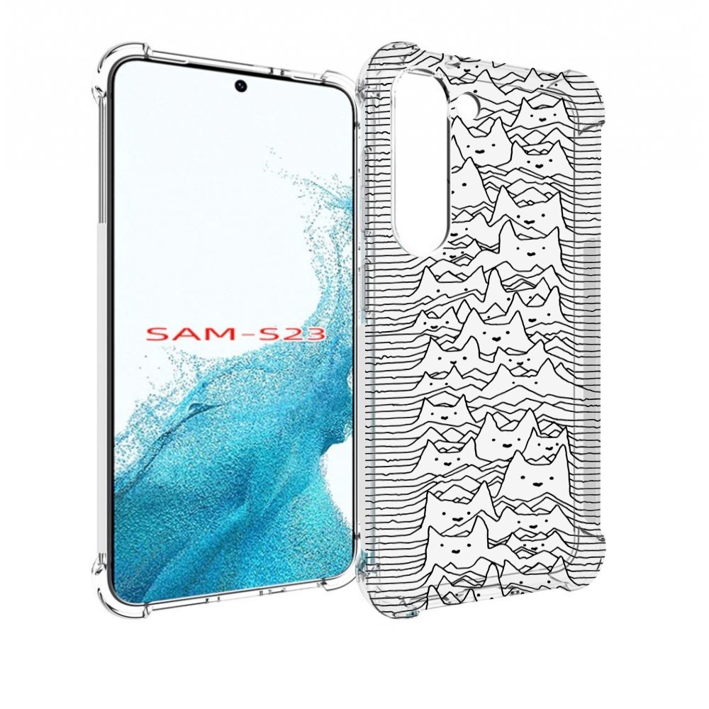 

Чехол MyPads черно белые коты 3D для Samsung Galaxy S23, Прозрачный, Tocco
