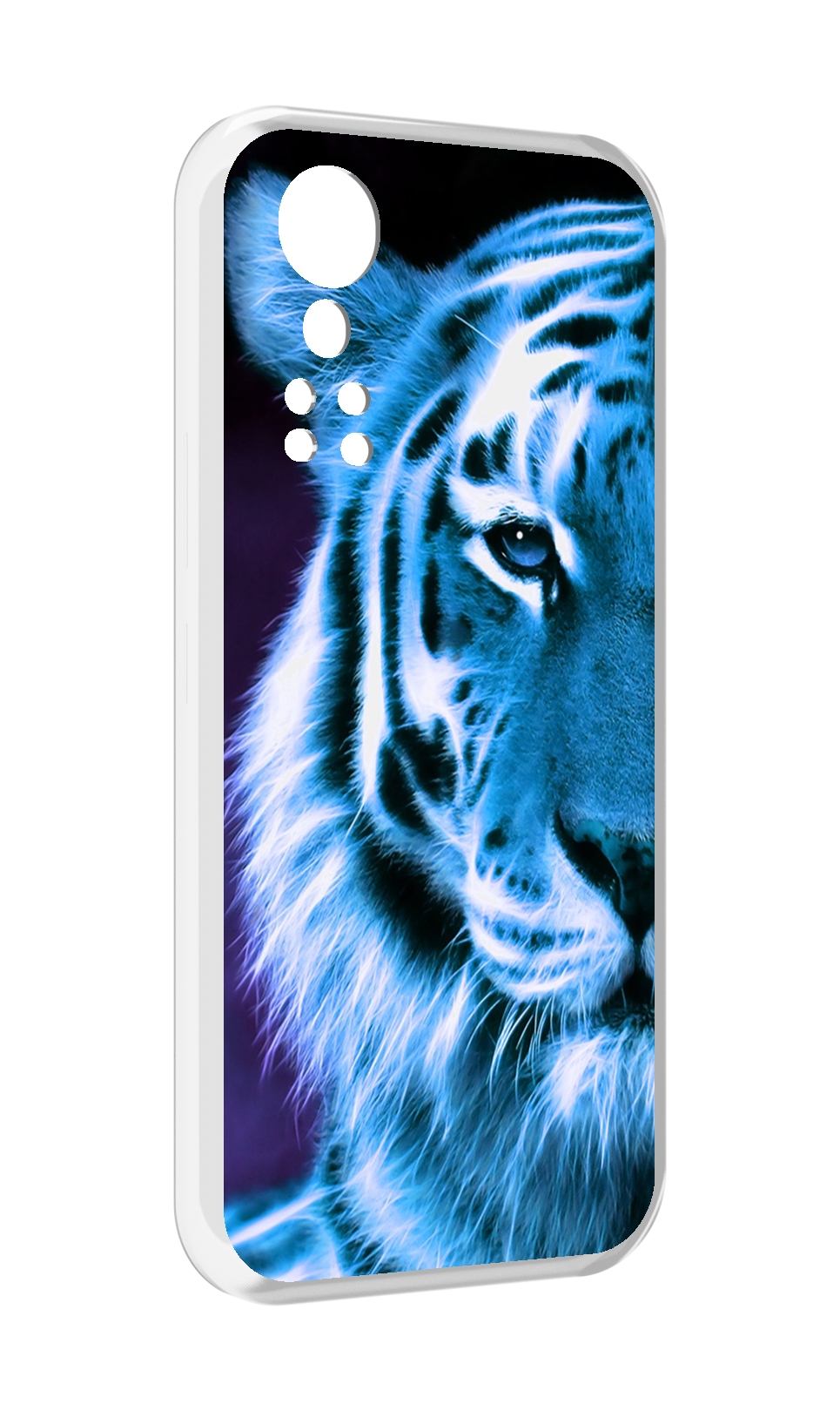 

Чехол MyPads Половина-тигра мужской для ZTE Axon 30 5G / Axon 30S, Прозрачный, Tocco
