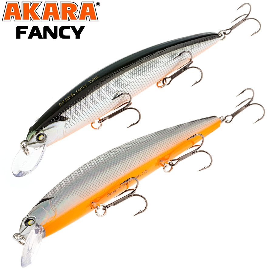 

Воблер Akara Fancy 110SP 17 гр 3/5 oz 4,3 in A23, Разноцветный, Fancy