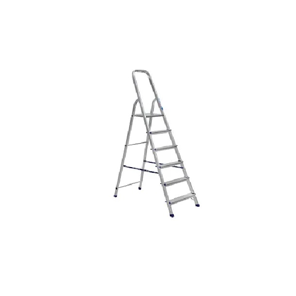 фото Лестница-стремянка алюминиевая алюмет стандарт 6 ступеней (матовая) ам706 alumet