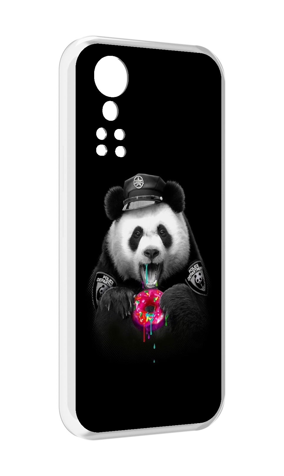 Чехол MyPads Панда-с-пончиком для ZTE Axon 30 5G / Axon 30S