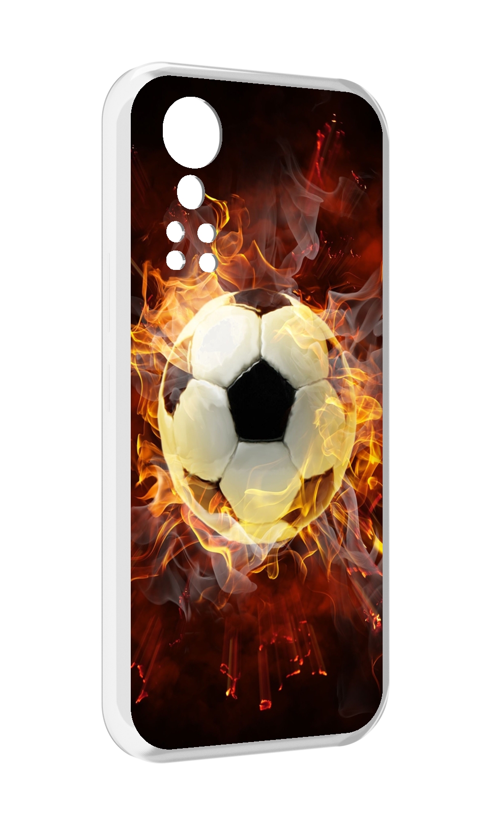 

Чехол MyPads Огненный-мяч для ZTE Axon 30 5G / Axon 30S, Прозрачный, Tocco