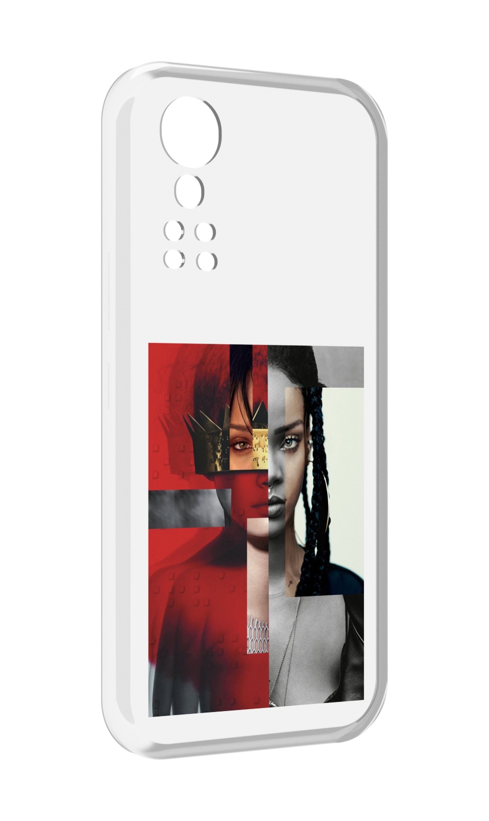 

Чехол MyPads Обложка-Рианна для ZTE Axon 30 5G / Axon 30S, Прозрачный, Tocco
