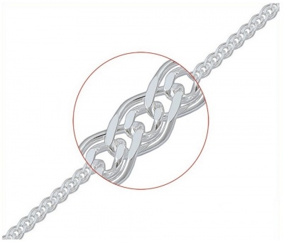

Цепочка из серебра 50 см Диамида MND050p, MND050p