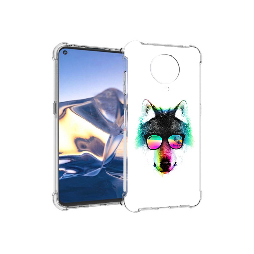 

Чехол MyPads Tocco для Nokia G10 радужный волк (PT171673.98.567), Tocco