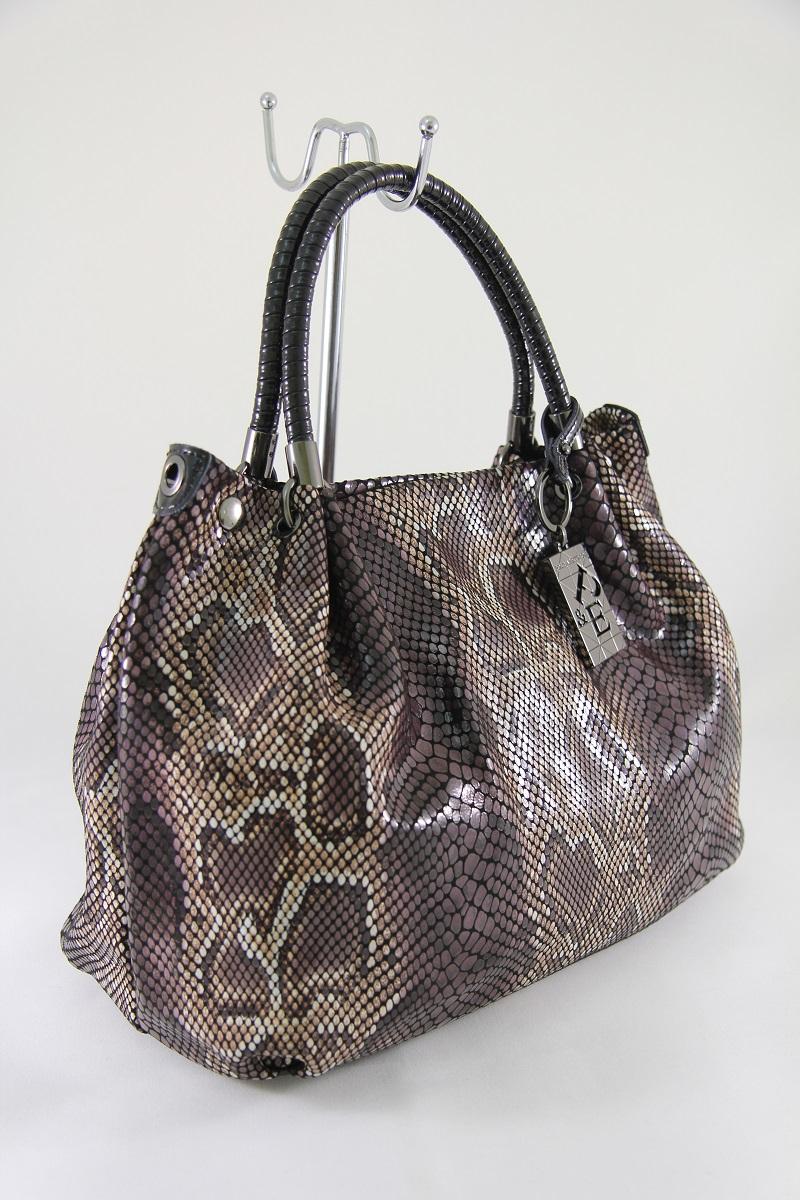 Сумка женская Polina & Eiterou 8057 коричнево-черная