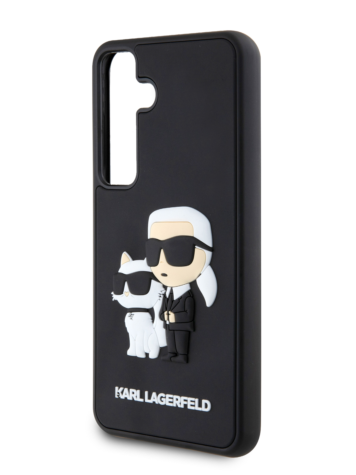 Чехол Karl Lagerfeld для Galaxy S24 3D Rubber NFT Karl & Choupette Hard Black