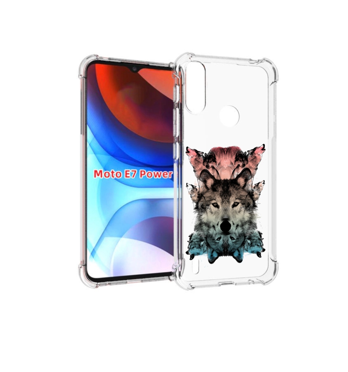 

Чехол MyPads стая для Motorola Moto E7 Power, Прозрачный, Tocco