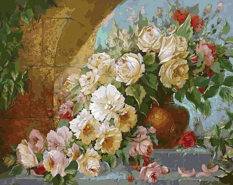 

Картина по номерам Белоснежка Королевский букет, 40x50, Королевский букет