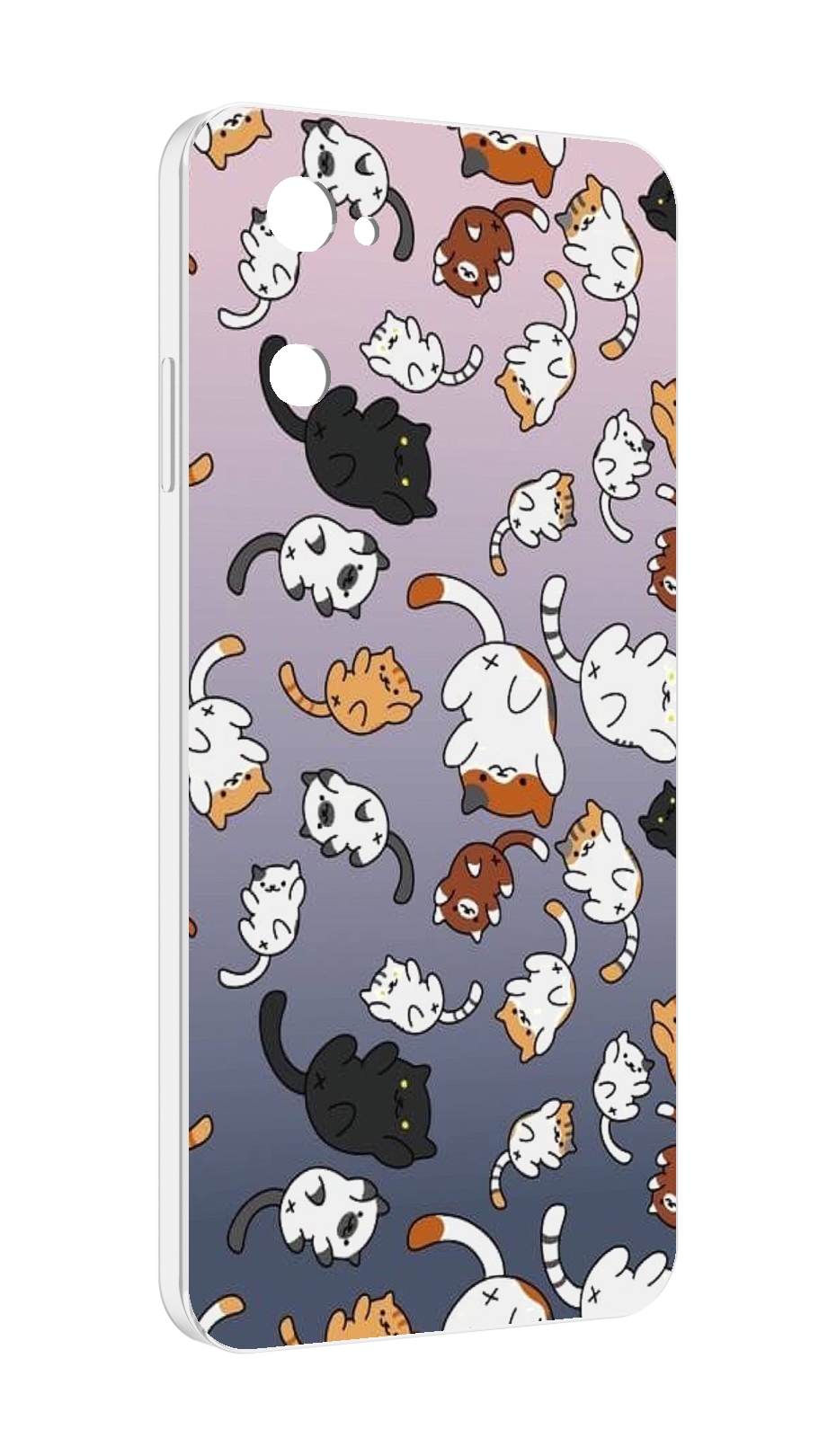 

Чехол MyPads Котики-летают для UleFone Note 12 / Note 12P, Прозрачный, Tocco