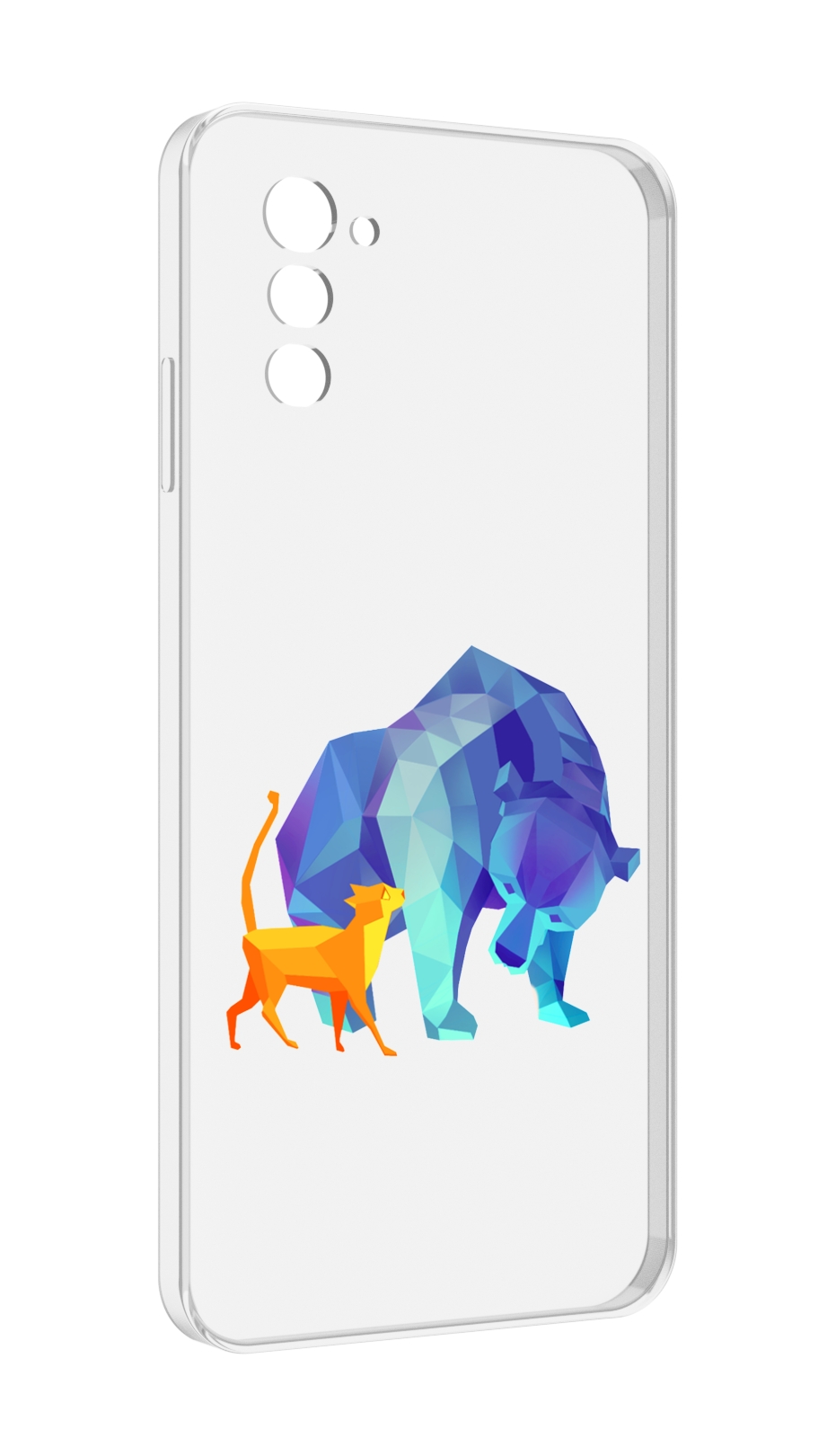 

Чехол MyPads Кот-и-медведь для UleFone Note 12 / Note 12P, Прозрачный, Tocco