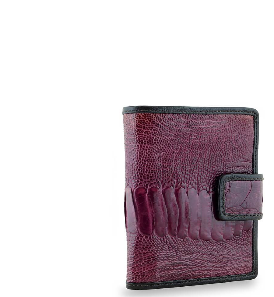Портмоне унисекс kst-124 пурпурное Exotic Leather. Цвет: бордовый