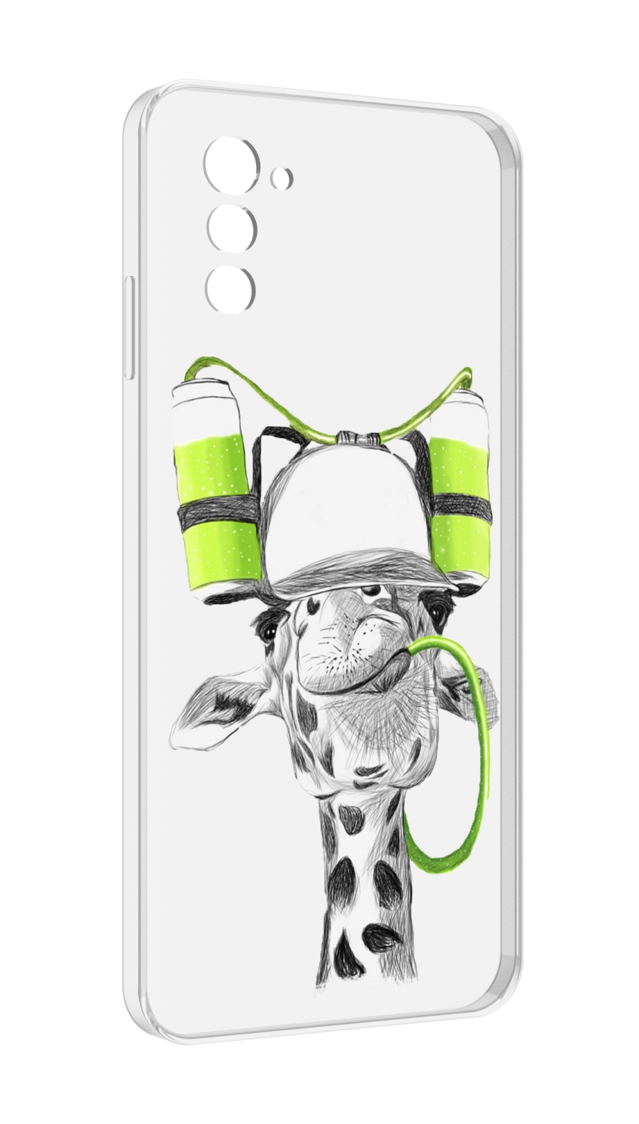 

Чехол MyPads Жираф для UleFone Note 12 / Note 12P, Прозрачный, Tocco