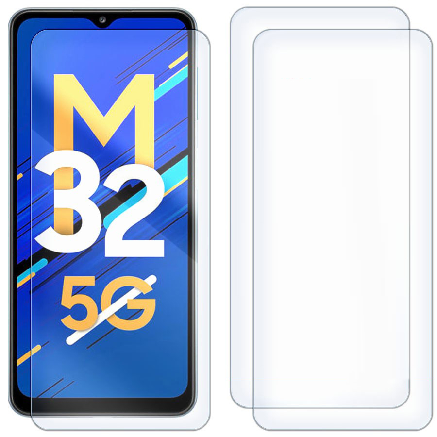 Комплект из 3-x защитных гибридных стекол для Samsung Galaxy M32 5G (M326)