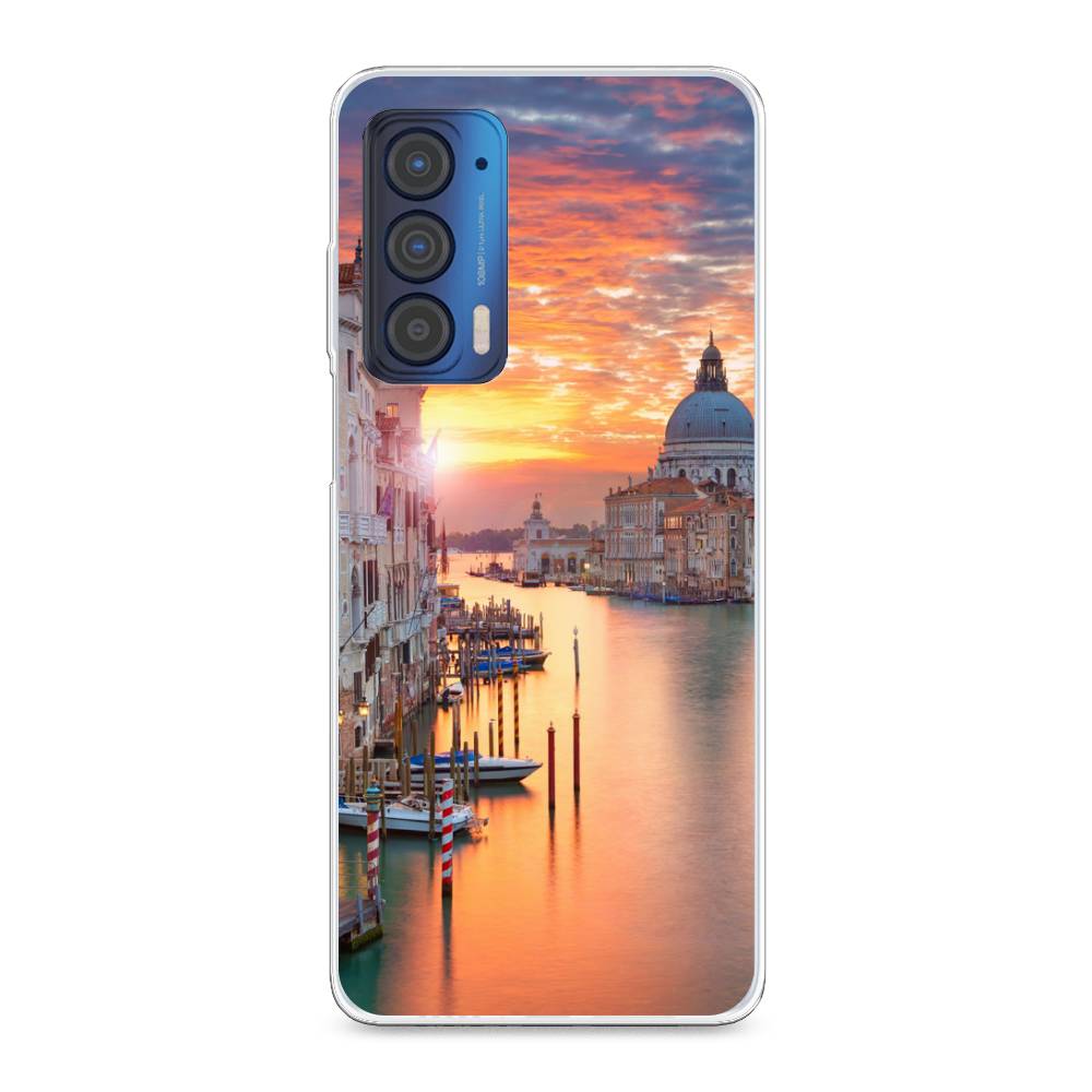

Чехол для Motorola Edge (2021) "Восход 11", Розовый;оранжевый, 242950-2
