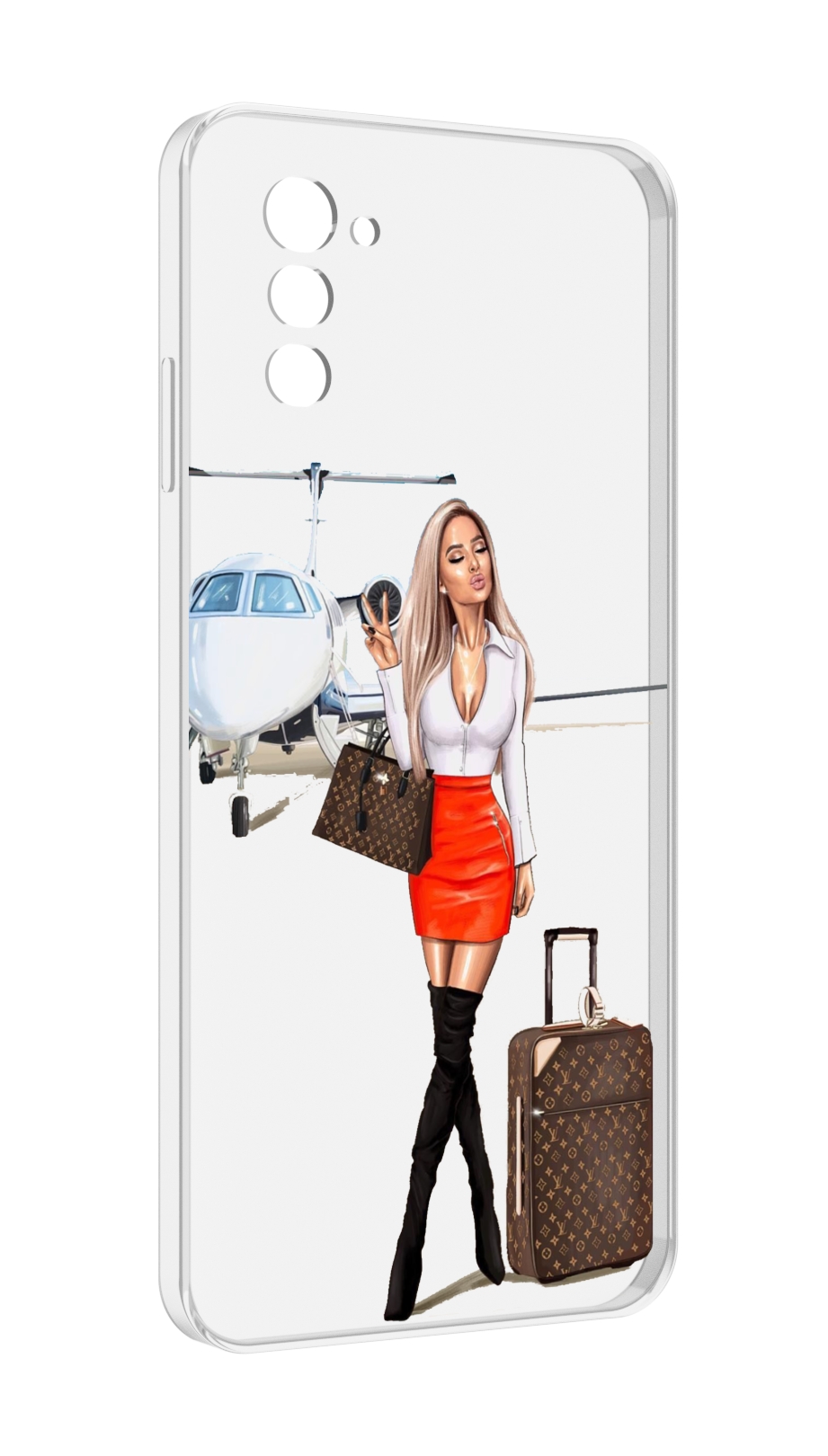 

Чехол MyPads Деловая-девушка женский для UleFone Note 12 / Note 12P, Прозрачный, Tocco