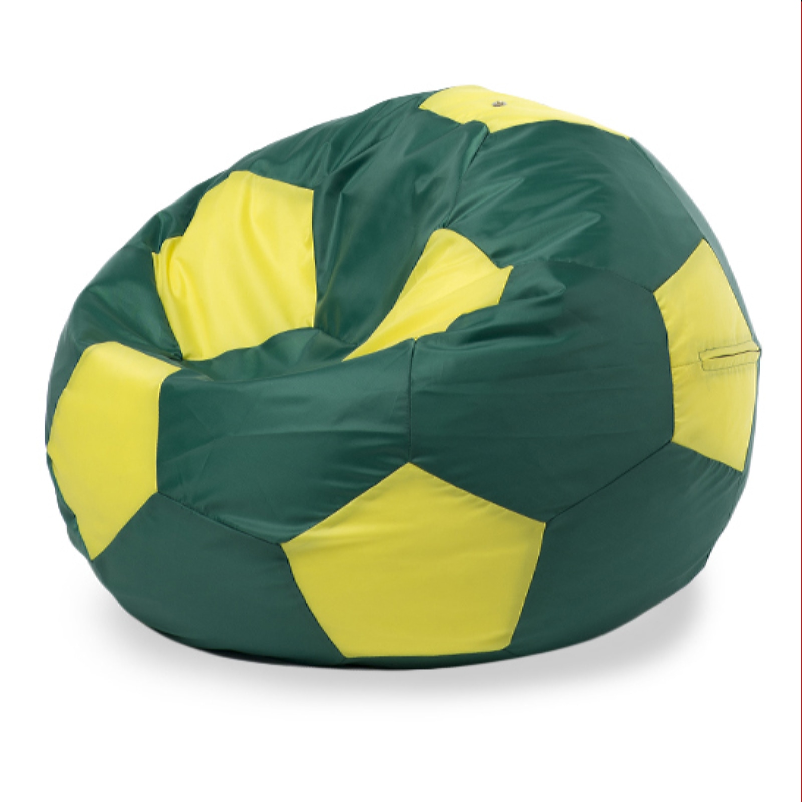 фото Кресло-мешок пуффбери мяч оксфорд xxl, зеленый, желтый