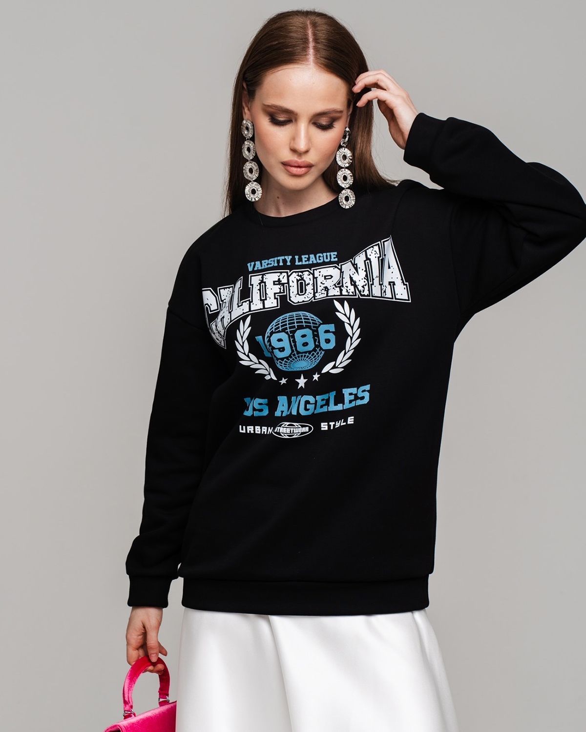 

Свитшот женский SAHAR Art lab OSDF001 черный 40-42 RU, OSDF001