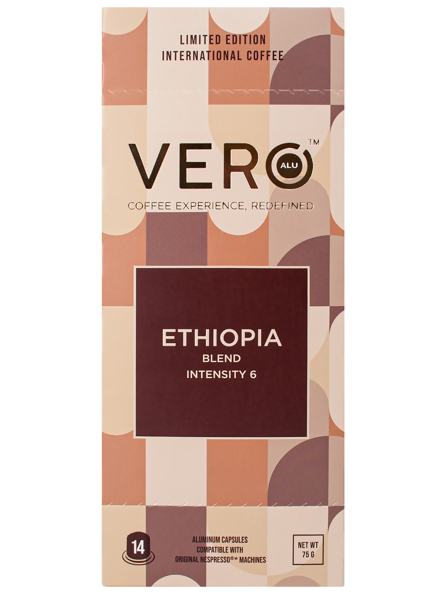 Кофе жареный молотый VERO в капсулах Ethiopia Coffee 14 капсул