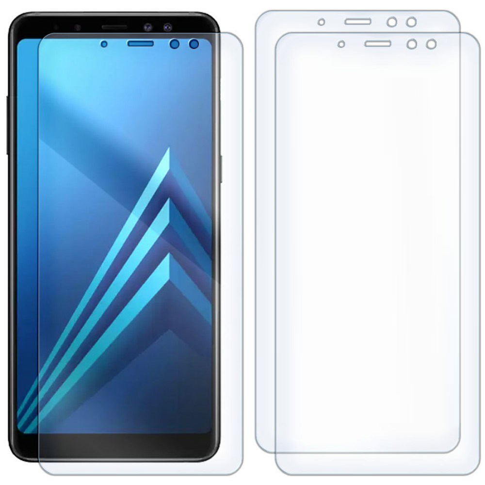 Комплект из 3-x защитных гибридных стекол для Samsung Galaxy A8 Plus 2018
