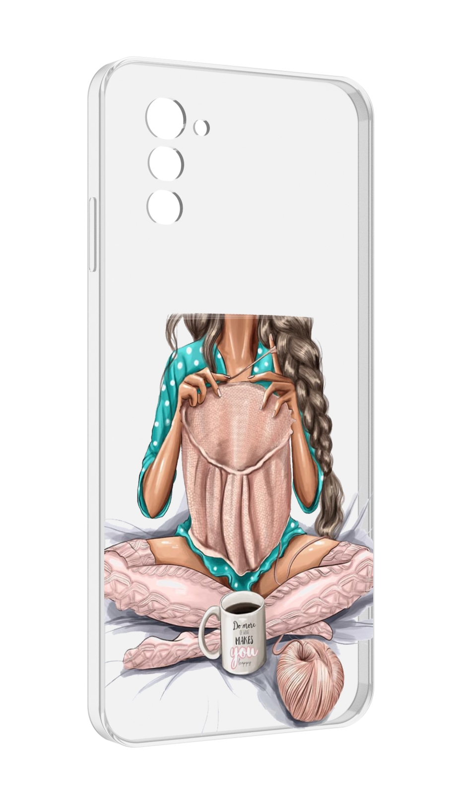 

Чехол MyPads Девушка-вяжет женский для UleFone Note 12 / Note 12P, Прозрачный, Tocco
