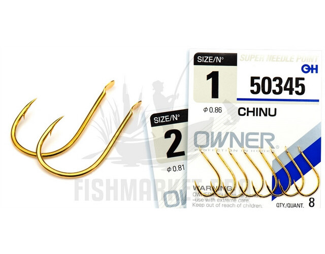 

OWNER Крючок OWNER 50345 CHINU (Размер # 5; 12шт )