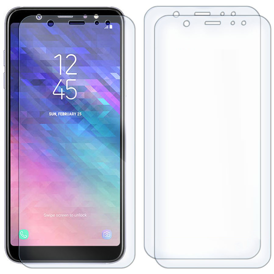Комплект из 3-x защитных гибридных стекол для Samsung Galaxy A6 Plus 2018