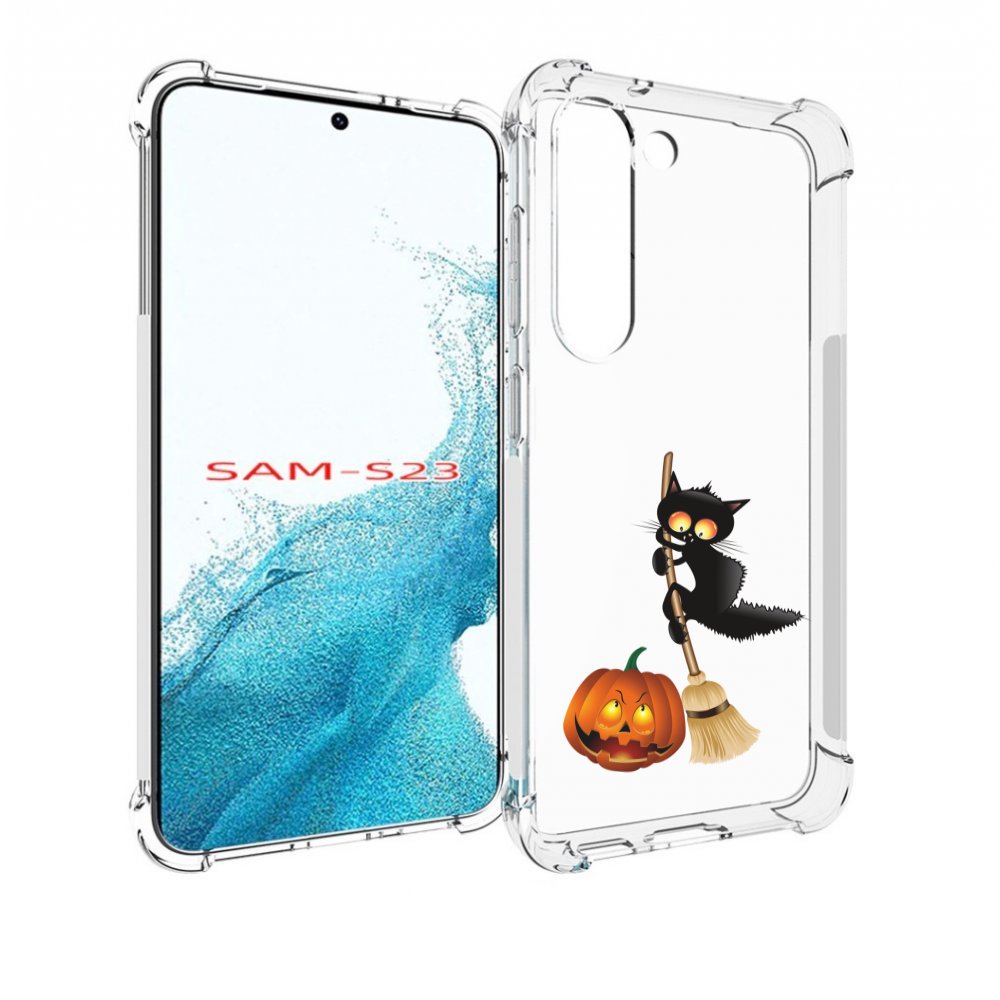 

Чехол MyPads хэлуинский котик для Samsung Galaxy S23, Прозрачный, Tocco