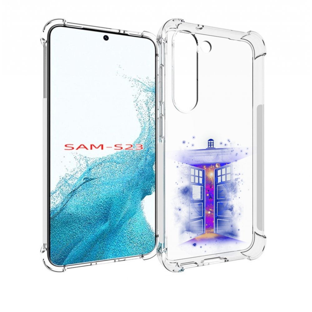 

Чехол MyPads фиолетовый уголок абстракция для Samsung Galaxy S23, Прозрачный, Tocco
