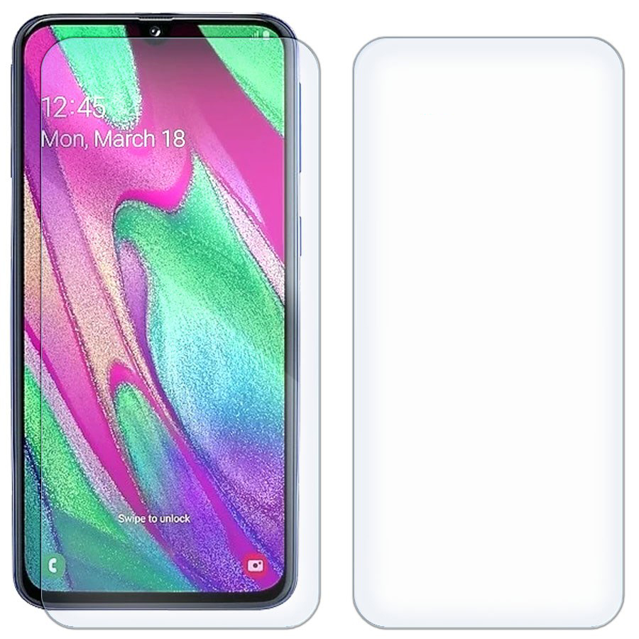 Комплект из 2-x защитных гибридных стекол для Samsung Galaxy A40