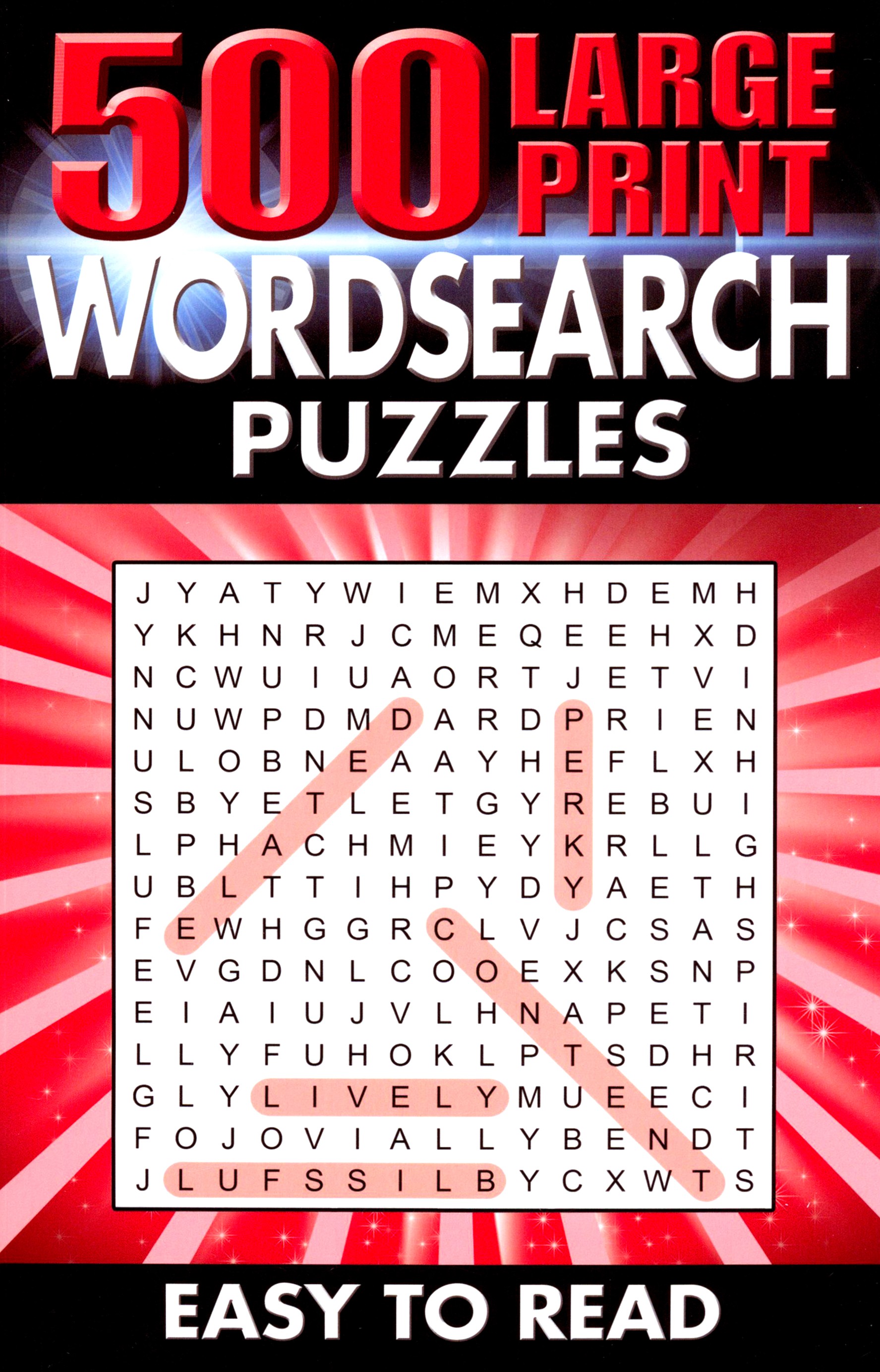 

500 Large Print Wordsearch Puzzles Easy to Read