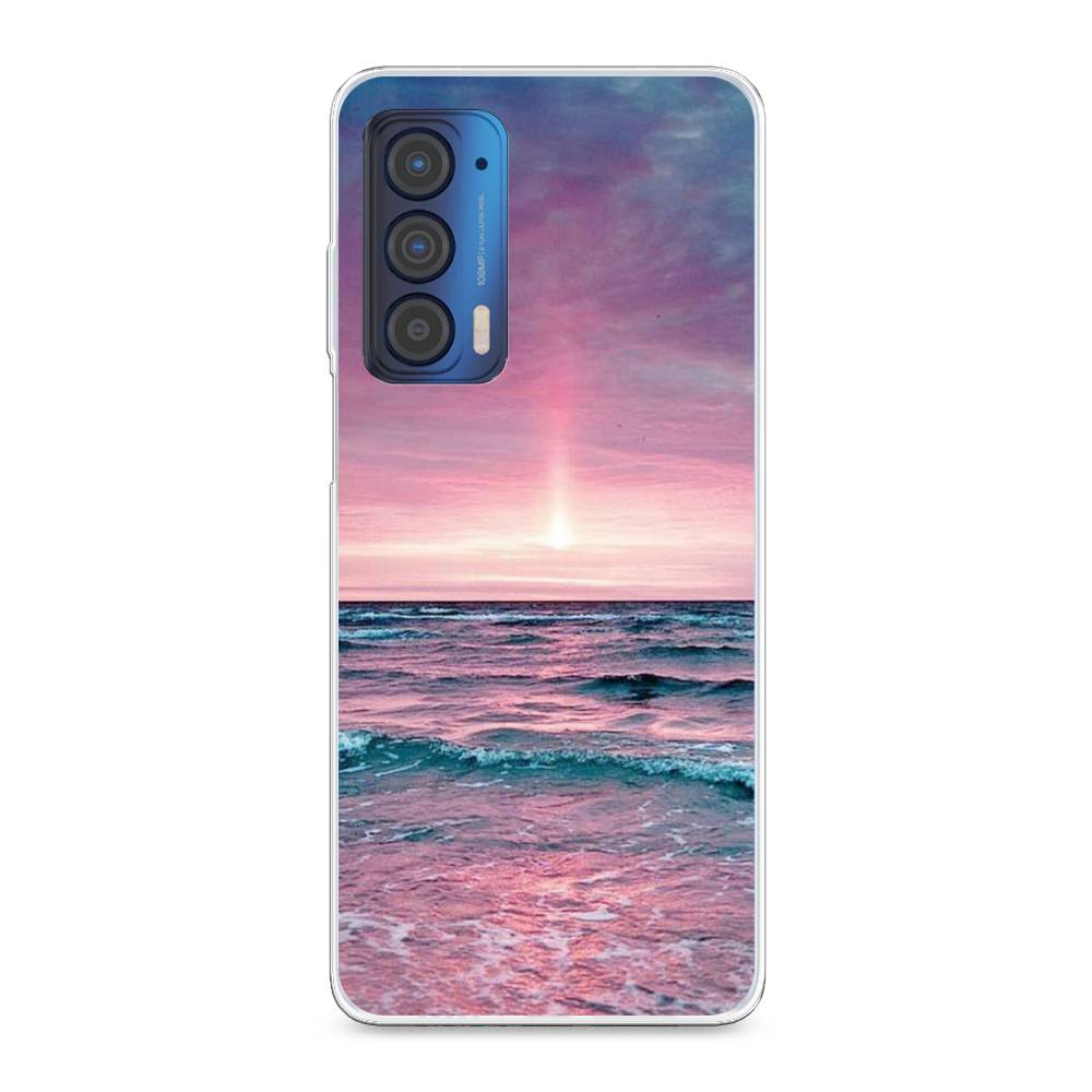 

Чехол для Motorola Edge (2021) "Восход 3", Розовый;голубой, 242950-2