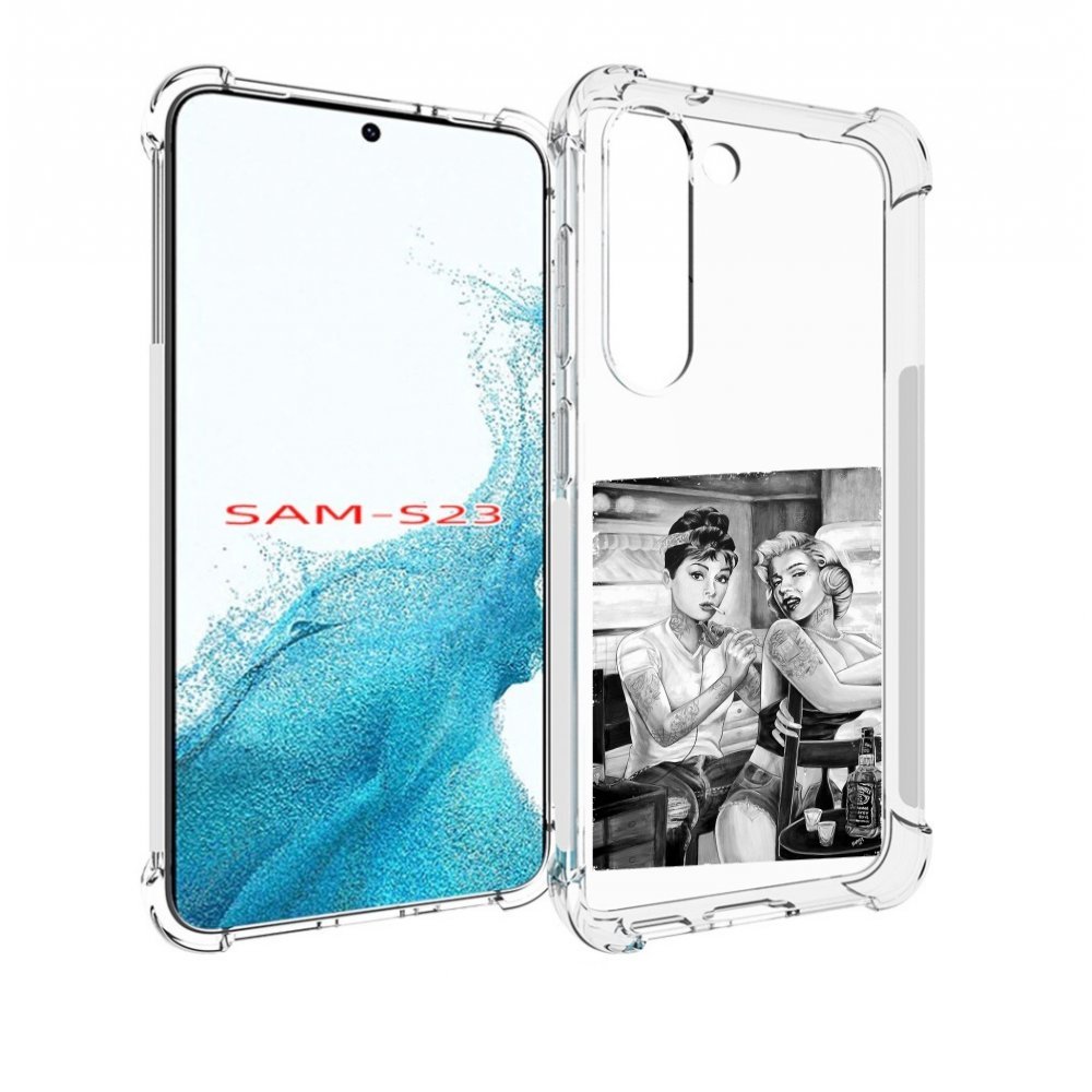 

Чехол MyPads тату мастер для Samsung Galaxy S23, Прозрачный, Tocco