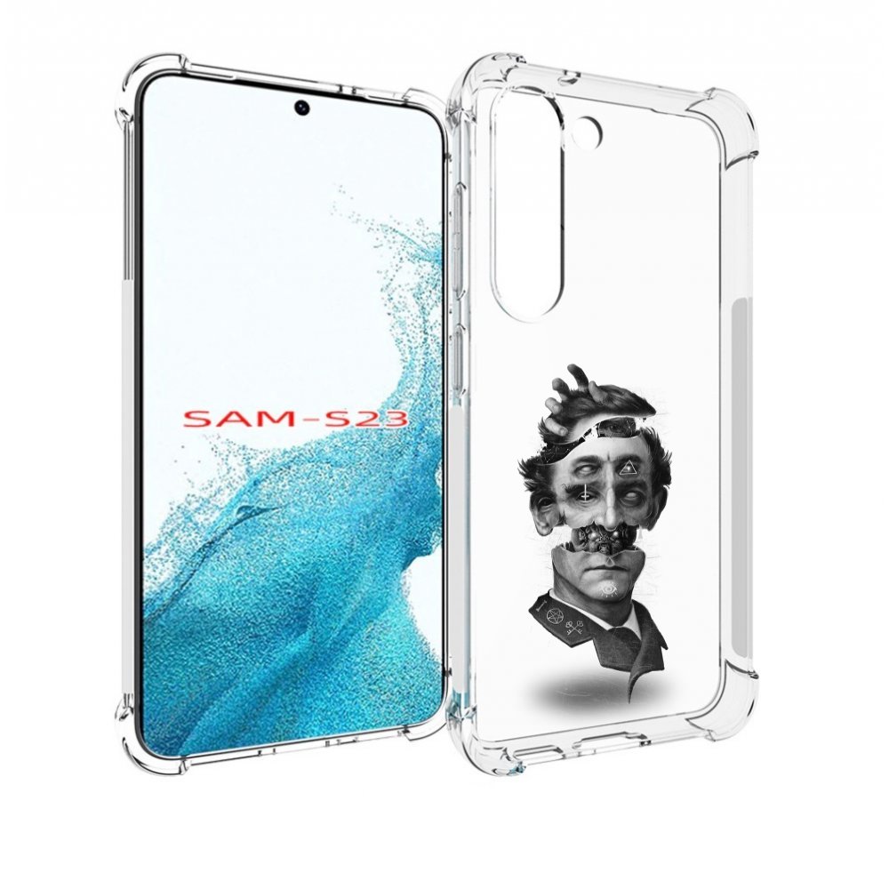 

Чехол MyPads страшное лицо абстракция для Samsung Galaxy S23, Прозрачный, Tocco