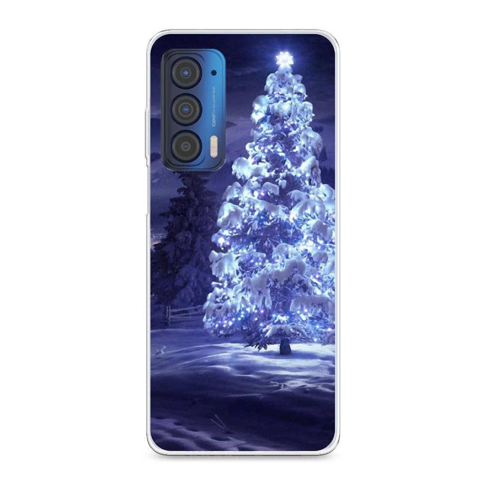 

Чехол для Motorola Edge (2021) "Зима 4", Синий;черный;белый, 242950-2