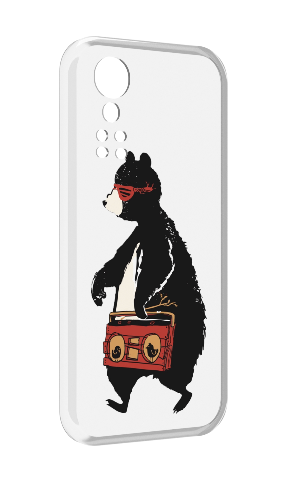 

Чехол MyPads Музыкальный медведь для ZTE Axon 30 5G / Axon 30S, Прозрачный, Tocco