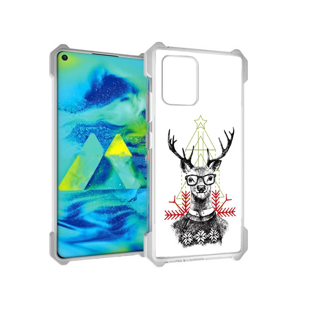 

Чехол MyPads Tocco для Samsung Galaxy S10 Lite умный олень (PT143840.502.652), Прозрачный, Tocco
