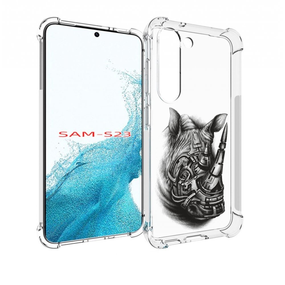 

Чехол MyPads стальной носорог для Samsung Galaxy S23, Прозрачный, Tocco