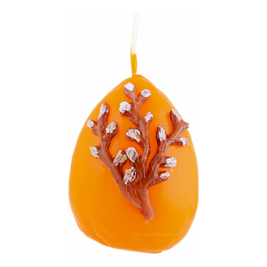 

Свеча-яйцо с аппликацией Верба