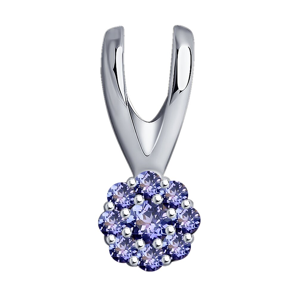 

Кулон из белого золота с танзанитом Diamant 52-230-01681-4, 52-230-01681-4