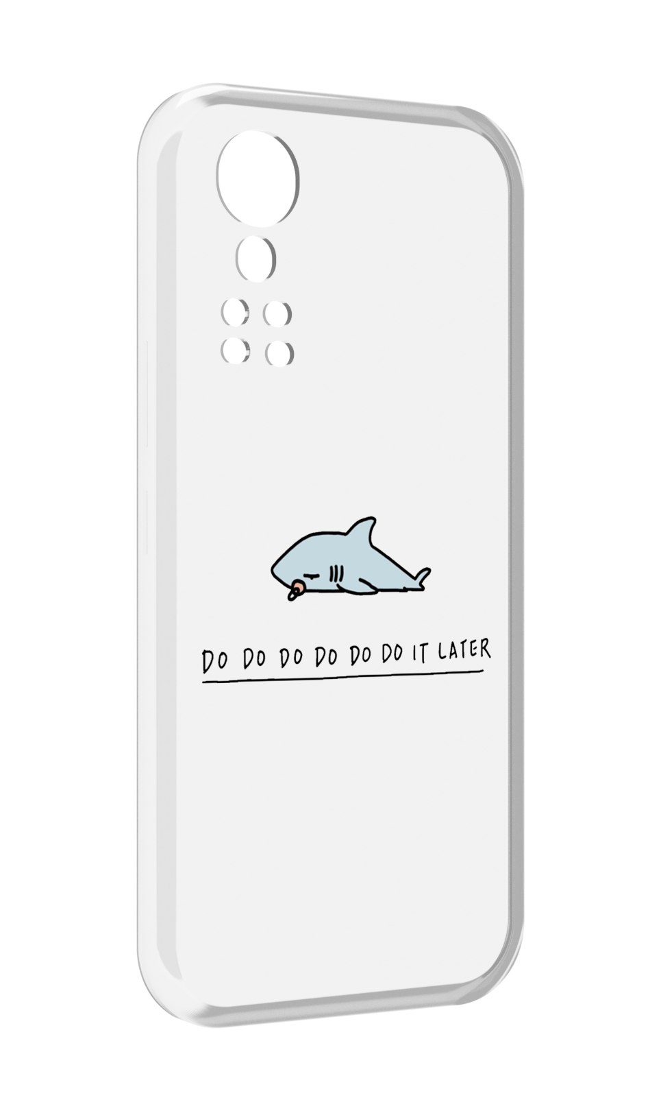 

Чехол MyPads Мини-акула для ZTE Axon 30 5G / Axon 30S, Прозрачный, Tocco