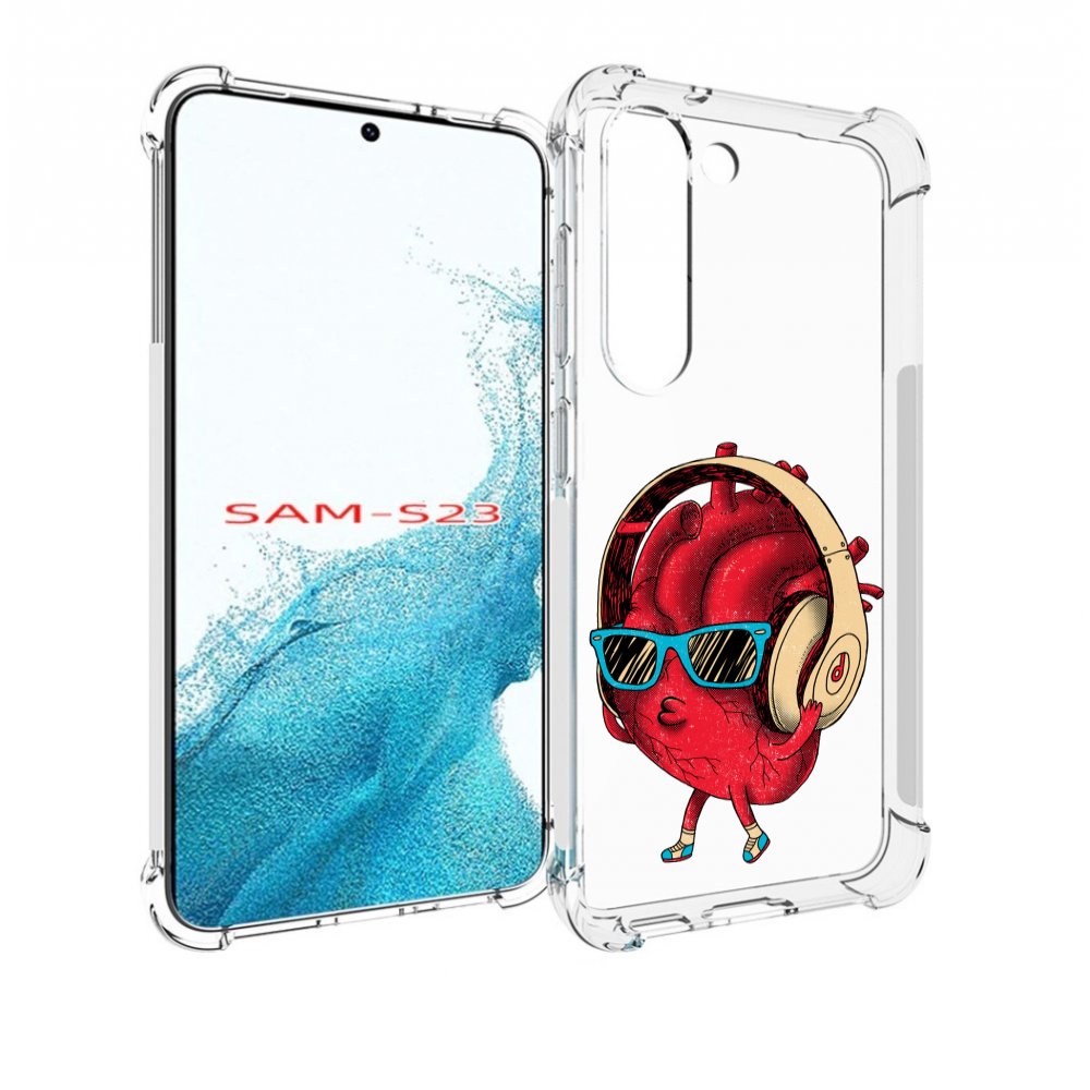 

Чехол MyPads слушай сердце для Samsung Galaxy S23, Прозрачный, Tocco