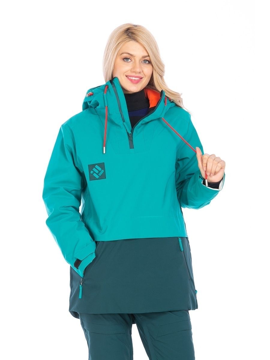 Куртка FORCELAB женская горнолыжная зимняя 48 RU Бирюзовый