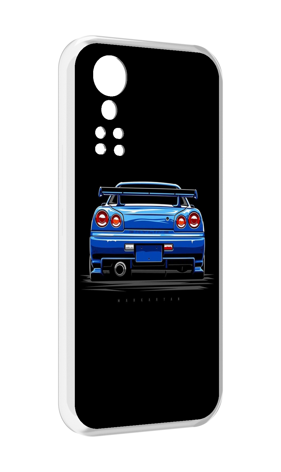 

Чехол MyPads Машина-синяя мужской для ZTE Axon 30 5G / Axon 30S, Прозрачный, Tocco