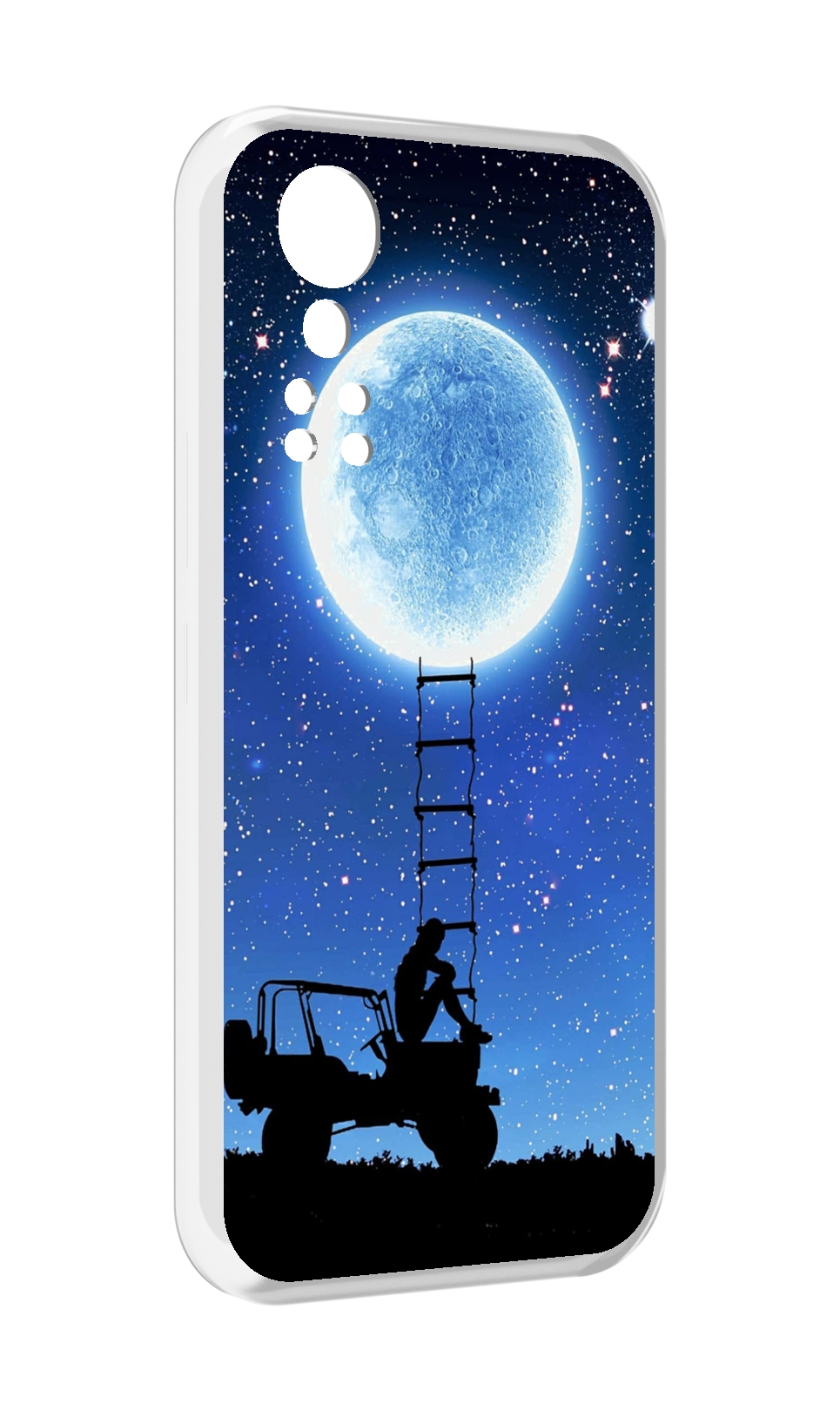 

Чехол MyPads Машина-на-лун для ZTE Axon 30 5G / Axon 30S, Прозрачный, Tocco