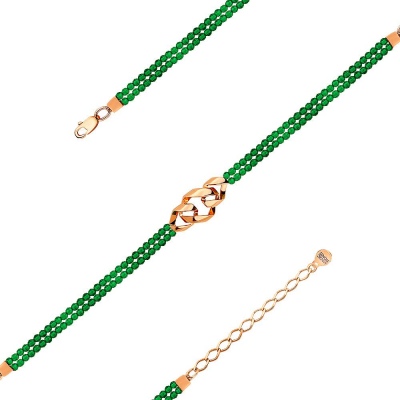 

Браслет из красного золота с 120 шпинелью 20 см Master Brilliant 08-1-167-7400-110, 08-1-167-7400-110