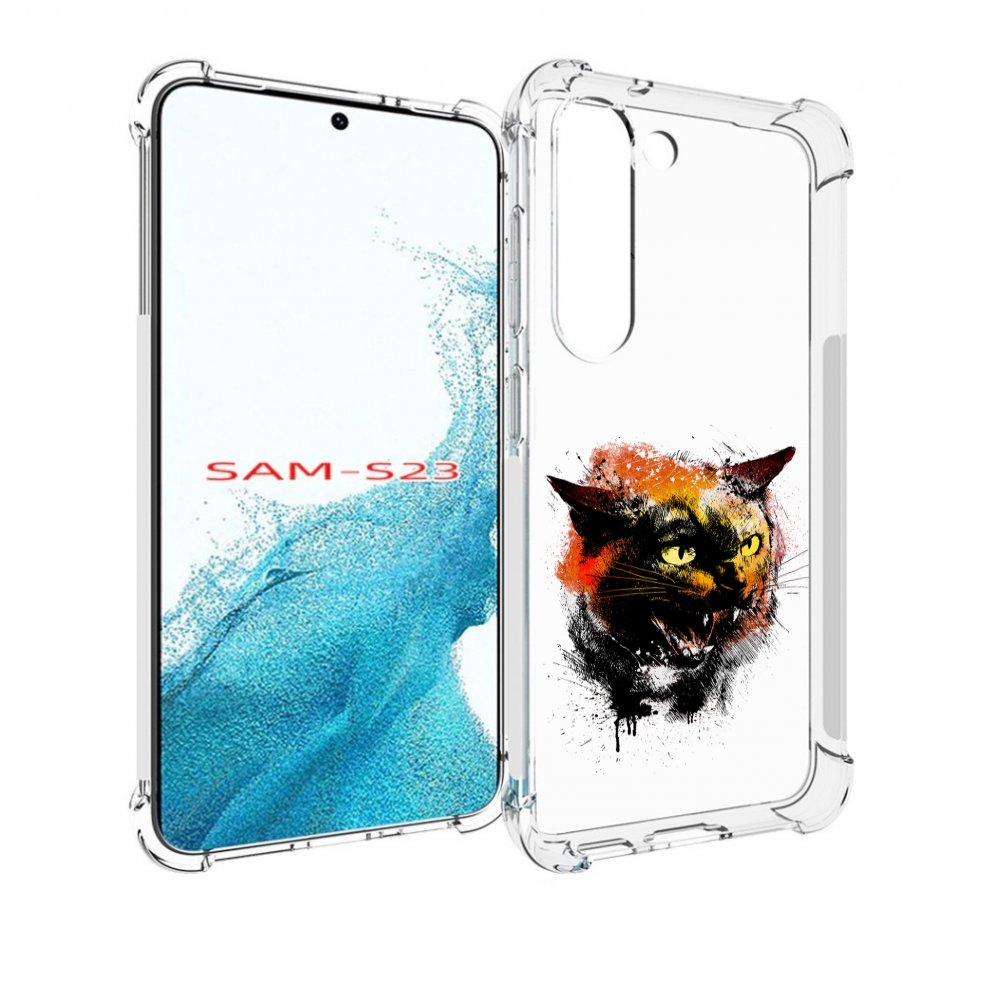 

Чехол MyPads сиамский кот для Samsung Galaxy S23, Прозрачный, Tocco