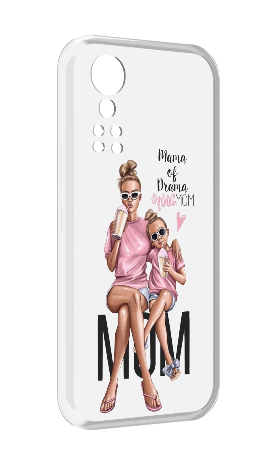 

Чехол MyPads Мама-мечты женский для ZTE Axon 30 5G / Axon 30S, Прозрачный, Tocco