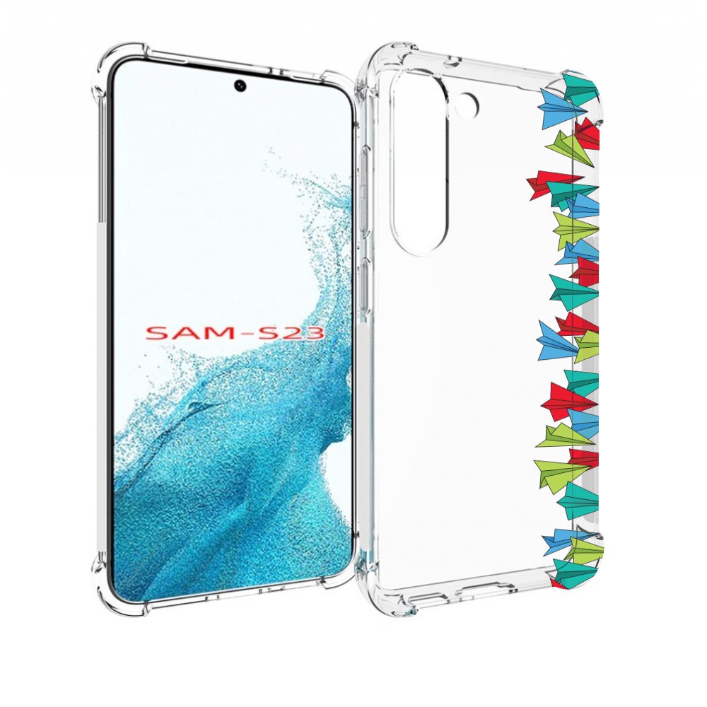 

Чехол MyPads самолетики из листочков для Samsung Galaxy S23, Прозрачный, Tocco