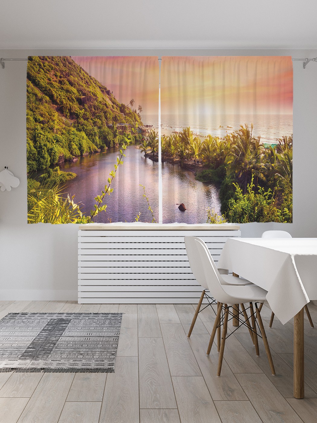 

Классические шторы JoyArty "Озеро в зарослях", серия Oxford DeLux, 2 полотна 145x180 см, Озеро в зарослях